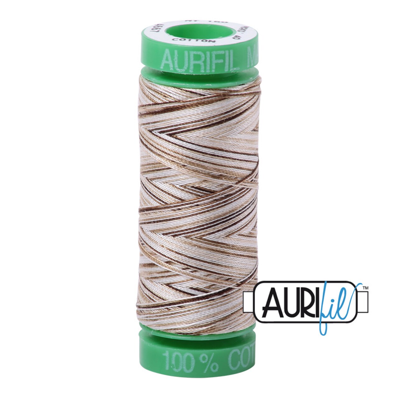 Nutty Nougat - Variegated (4667) | 40wt Small Spool (150M / 164Y) | Aurifil Thread